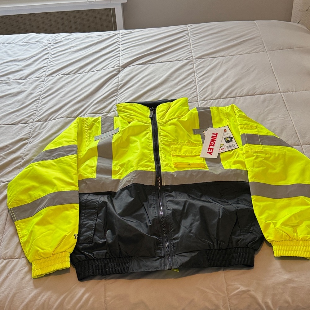 Tingley Bomber II Insulated High-Visibility Yellow and Black Jacket